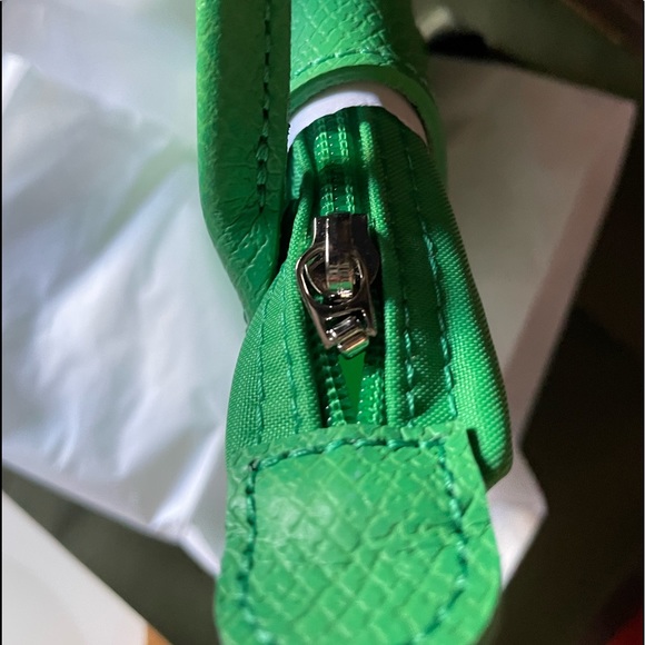 Sold⚠️LONGCHAMP X ANDRÉ Pouch with handle - Green - Picture 5 of 5